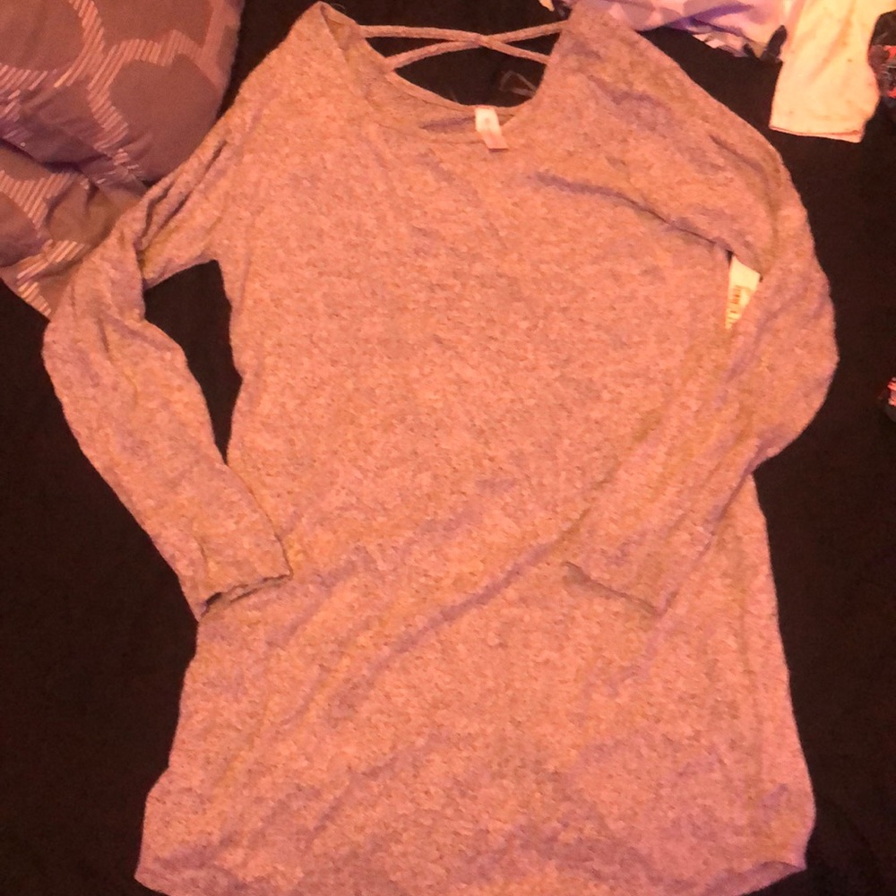 knit gray t-shirt dress
